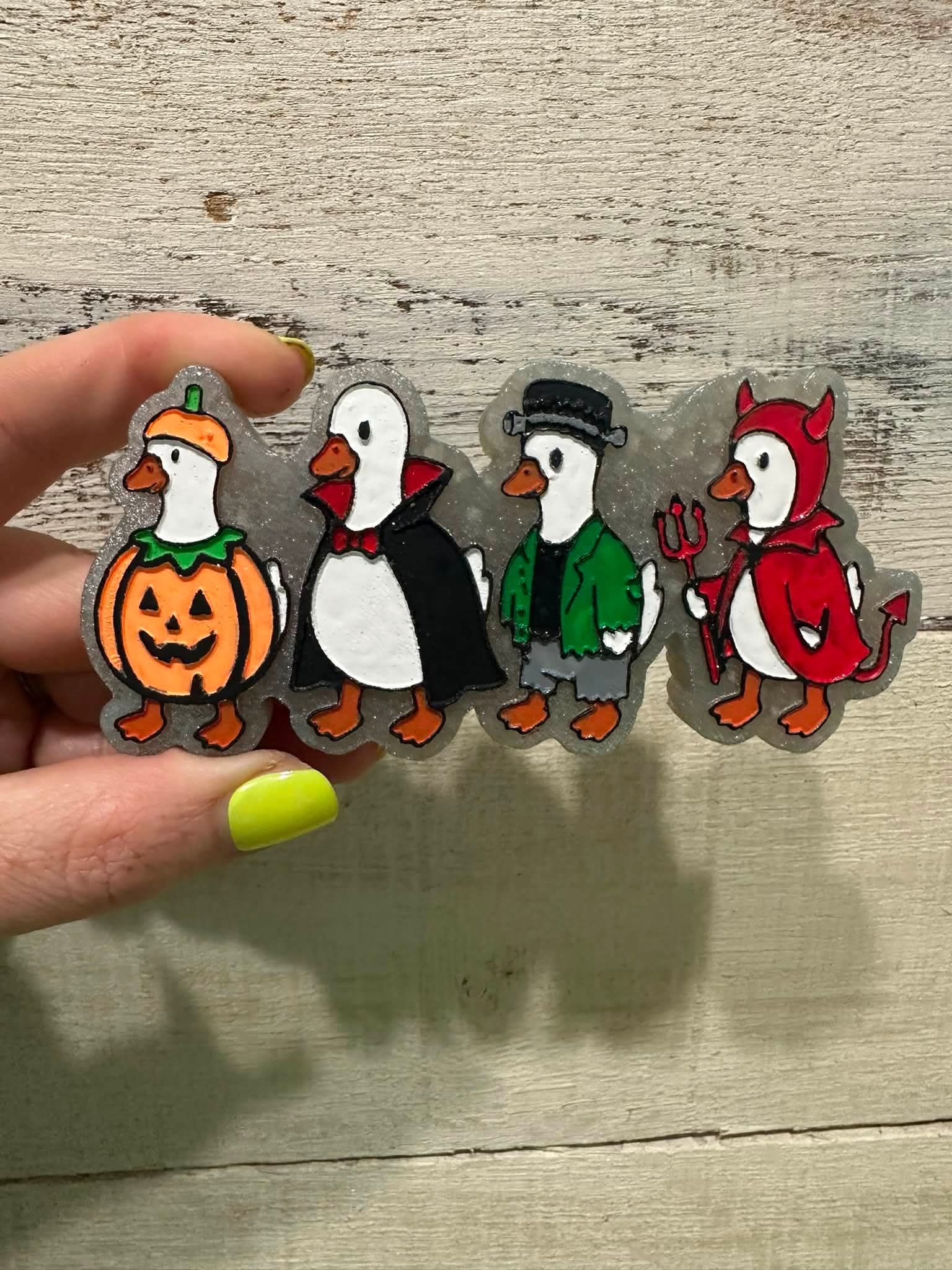 Halloween Geese Silicone Freshie Mold - Red River Mold Co