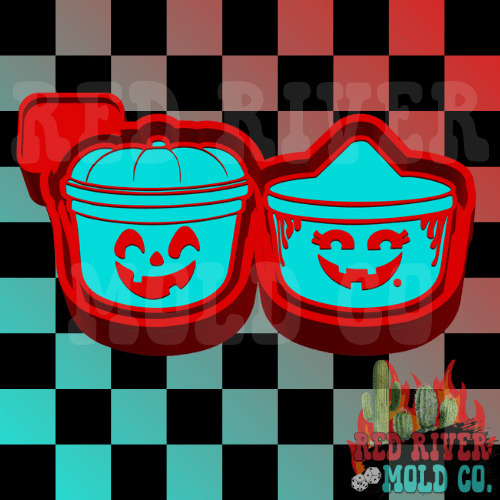 Happy Buckets Silicone Double Vent Freshie Mold - Red River Mold Co
