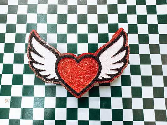 Heart Wings Silicone Freshie Mold - Red River Mold Co