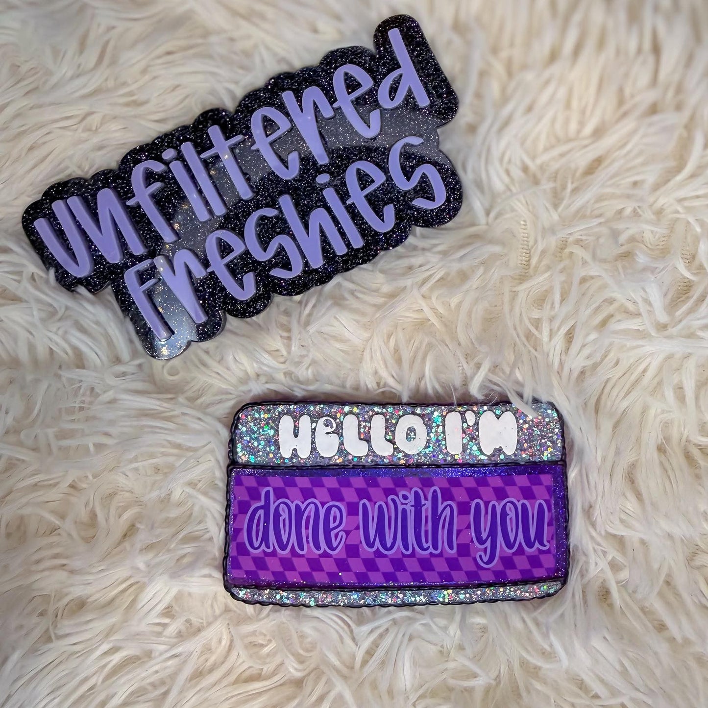 "Hello I'm" name tag Silicone Freshie Mold - Red River Mold Co