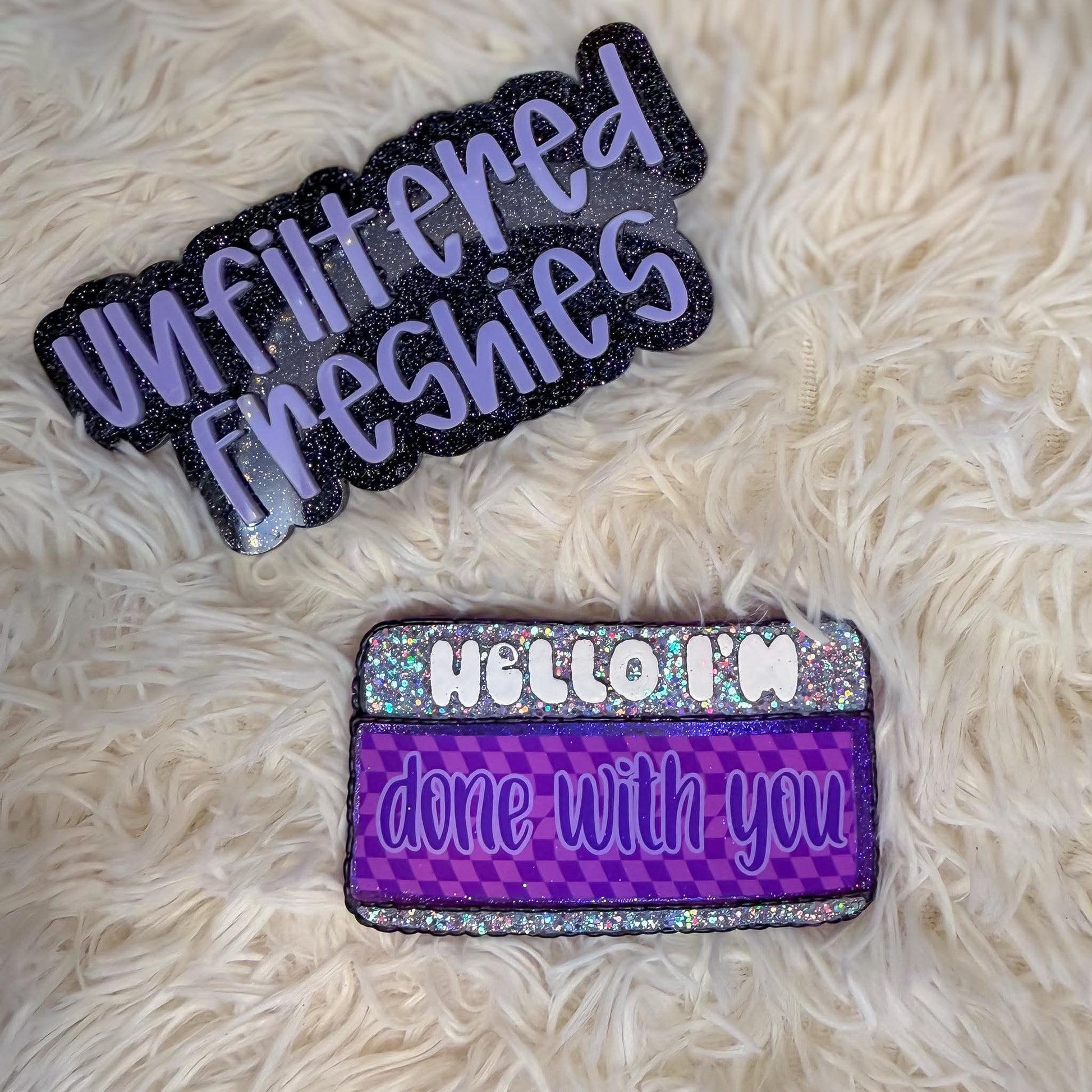 "Hello I'm" name tag Silicone Freshie Mold - Red River Mold Co