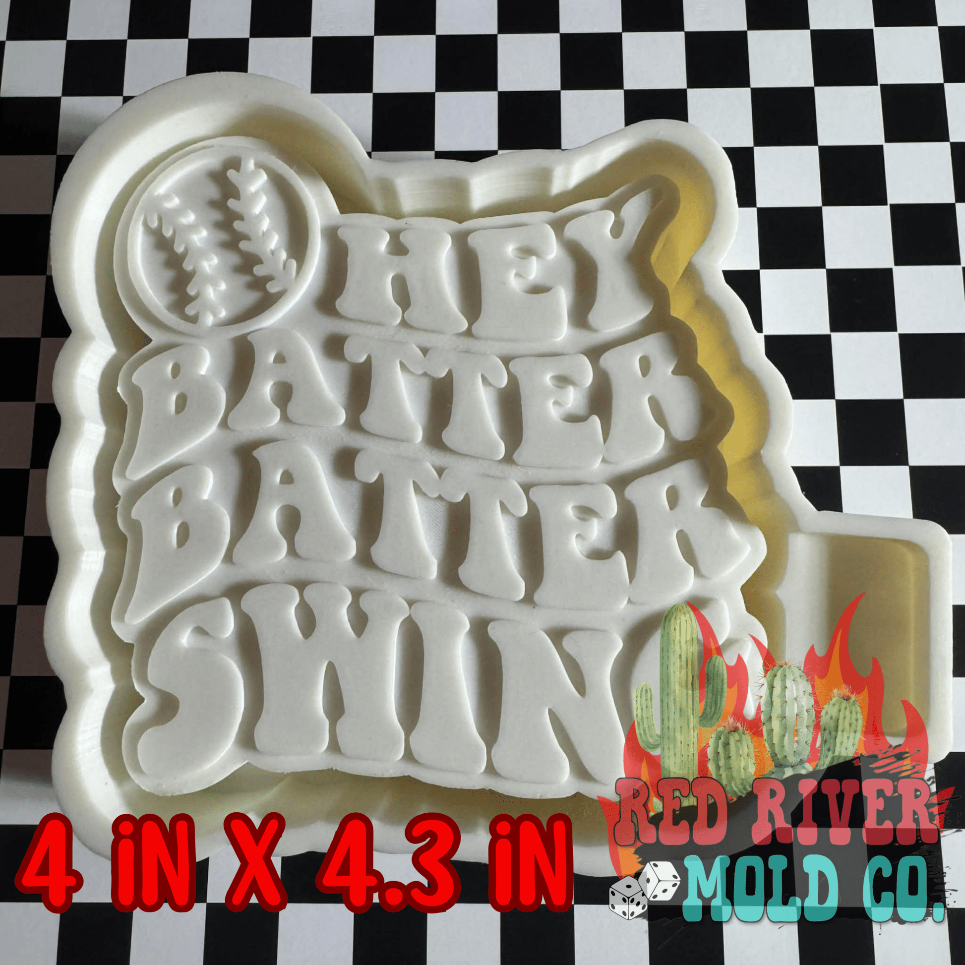 Hey Batter Batter Swing Silicone Freshie Mold - Red River Mold Co