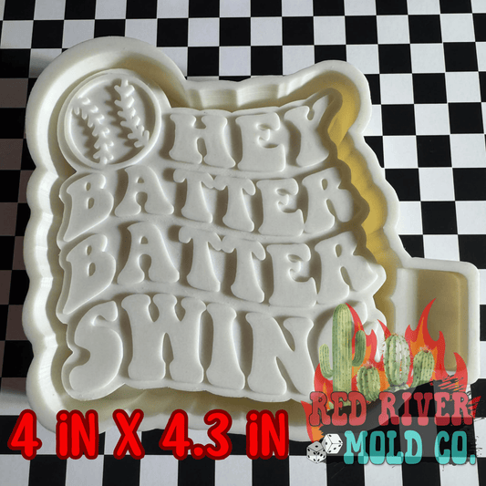 Hey Batter Batter Swing Silicone Freshie Mold - Red River Mold Co
