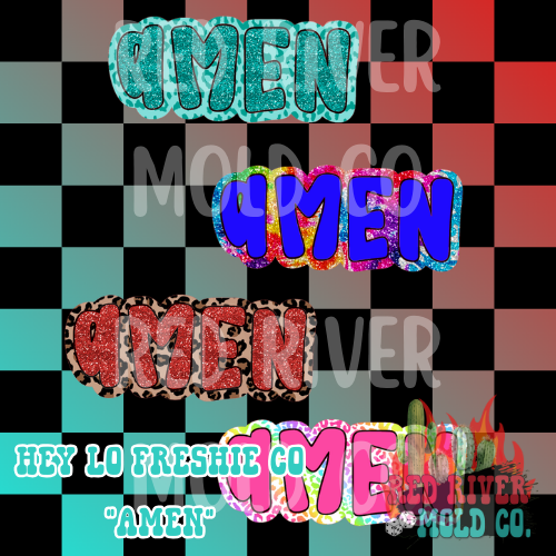 Hey Lo Freshie Co AMEN cardstock grab bag 8 ct - Red River Mold Co