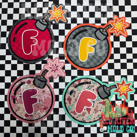 Hey Lo Freshie Co F Bomb cardstock grab bag - Red River Mold Co