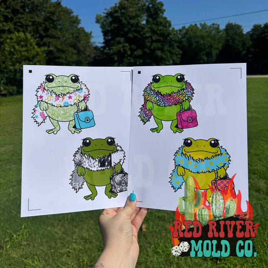 Hey Lo Freshie Co Fancy Frog cardstock grab bag - Red River Mold Co