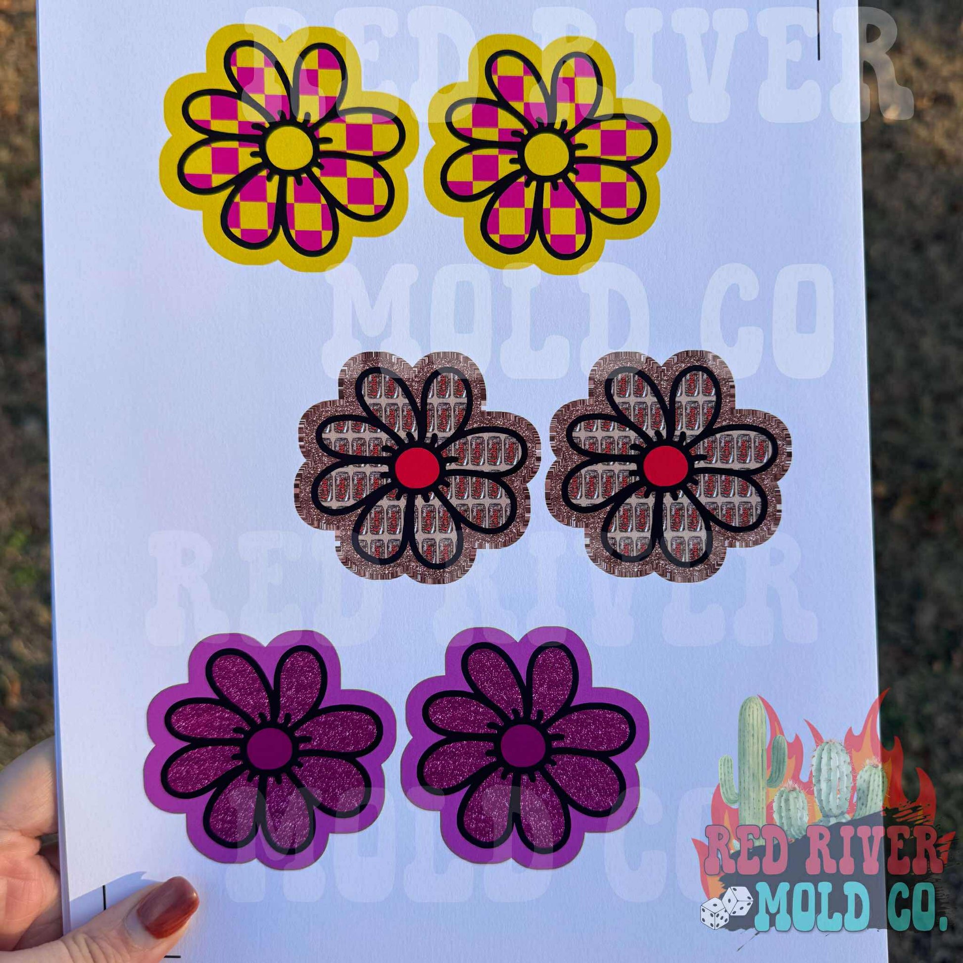 Hey Lo Freshie Co Flower VENT cardstock grab bag - Red River Mold Co