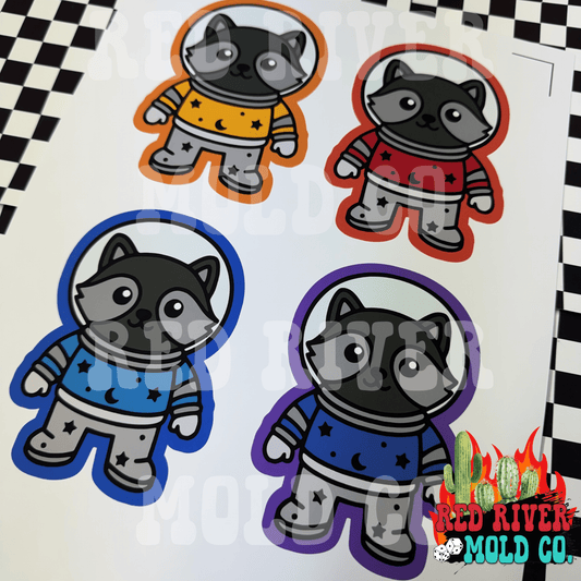 Hey Lo Freshie Co Space Racoon cardstock grab bag 8 ct - Red River Mold Co