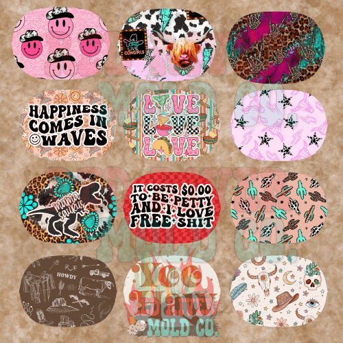 Hey Lo Freshie Co Western Round Frame cardstock grab bag - Red River Mold Co