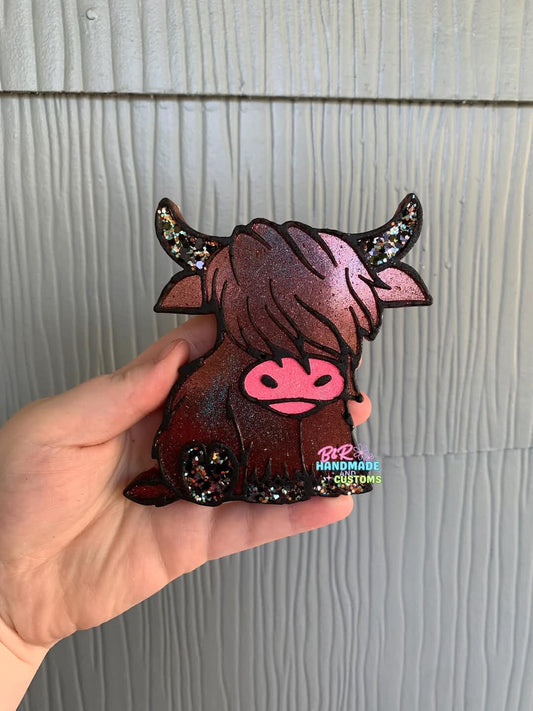 Highland Cow Silicone Freshie Mold - Red River Mold Co