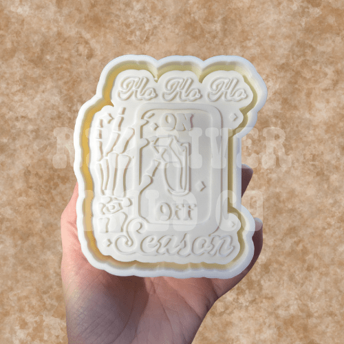 Ho Ho Ho season on off Silicone Freshie Mold - Red River Mold Co