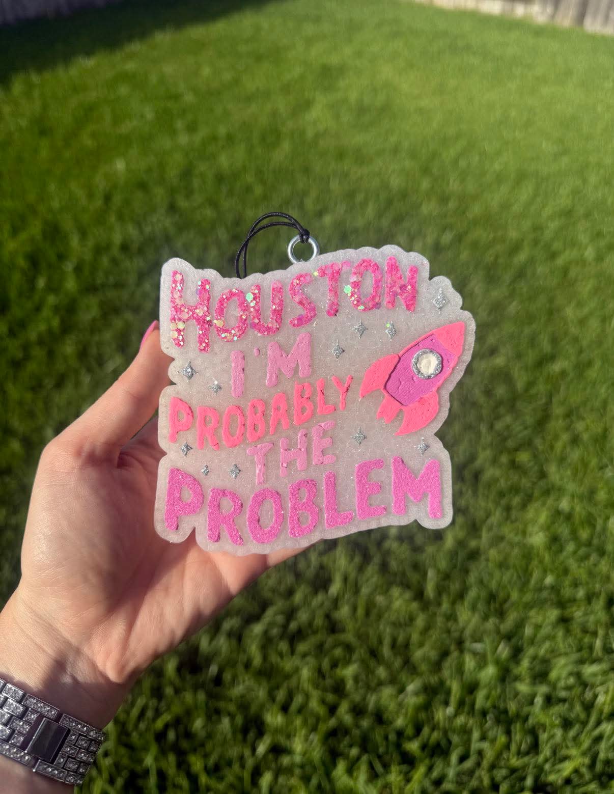 Houston I'm Probably The Problem Silicone Freshie Mold - Red River Mold Co