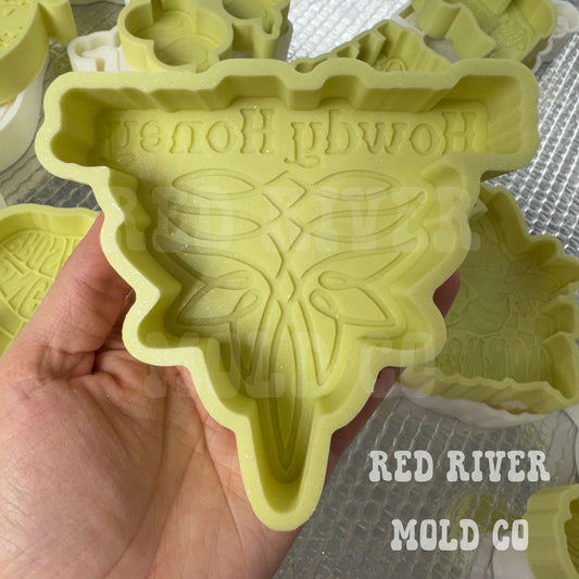 Howdy Honey Boot Stitch Silicone Freshie Mold - Red River Mold Co