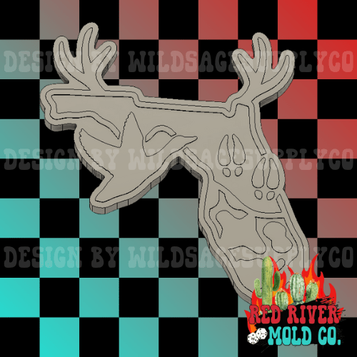 Hunting Season Florida Silicone Freshie Mold - Red River Mold Co