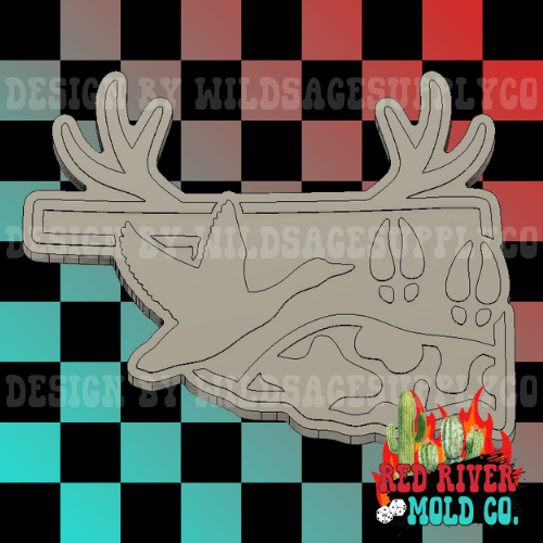 Hunting Season Oklahoma Silicone Freshie Mold - Red River Mold Co