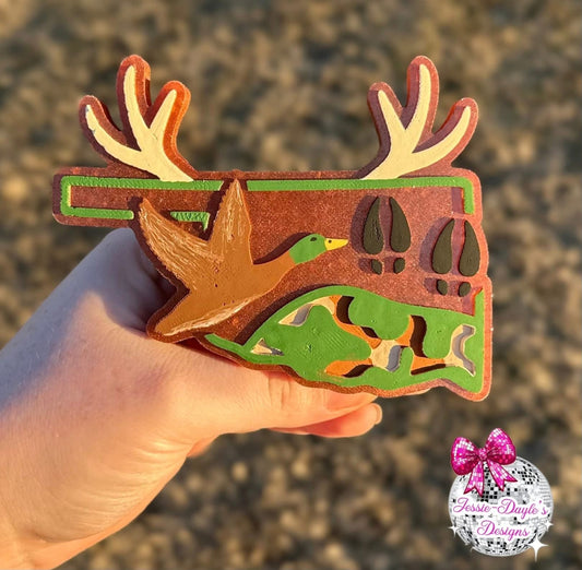 Hunting Season Oklahoma Silicone Freshie Mold - Red River Mold Co