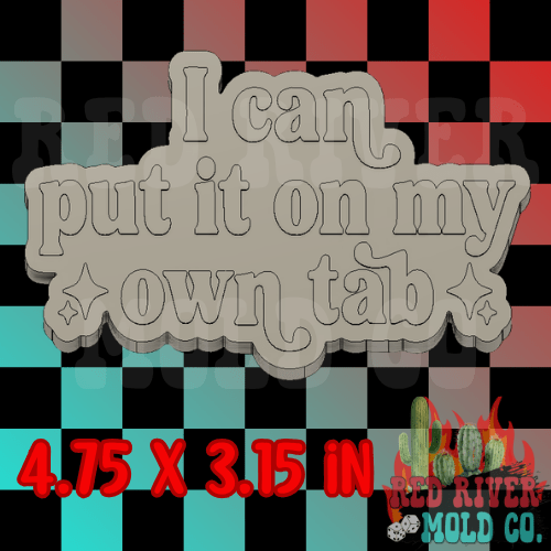 I can put it on my own tab Silicone Freshie Mold - Red River Mold Co