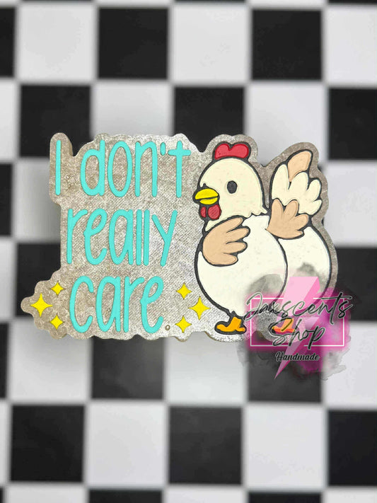 I Don't Really Care Chicken Silicone Freshie Mold - Red River Mold Co