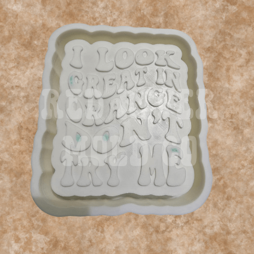 I Look Great In Orange Don't Try Me Silicone Freshie Mold - Red River Mold Co