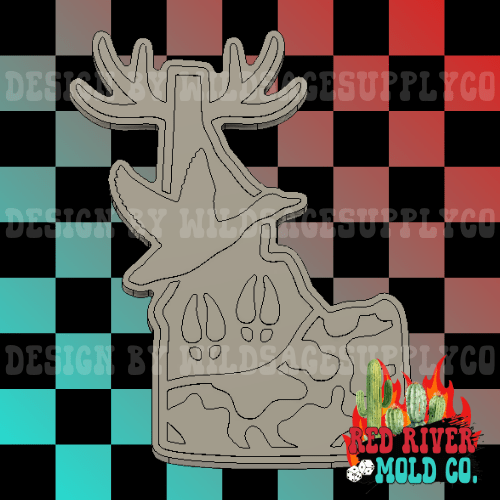 Idaho Hunting Season Silicone Freshie Mold - Red River Mold Co