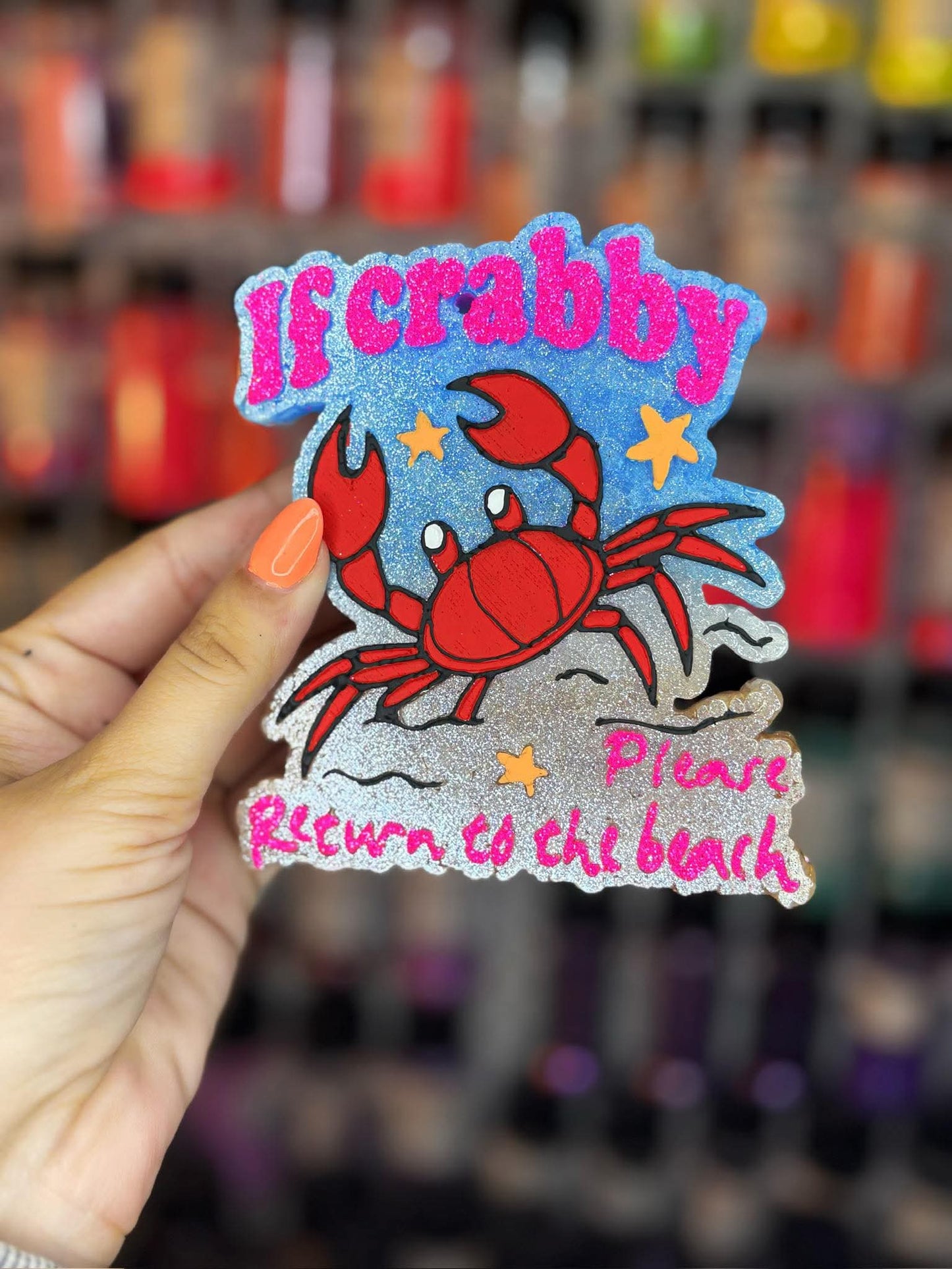 If Crabby Please Return To The Beach Silicone Freshie Mold - Red River Mold Co