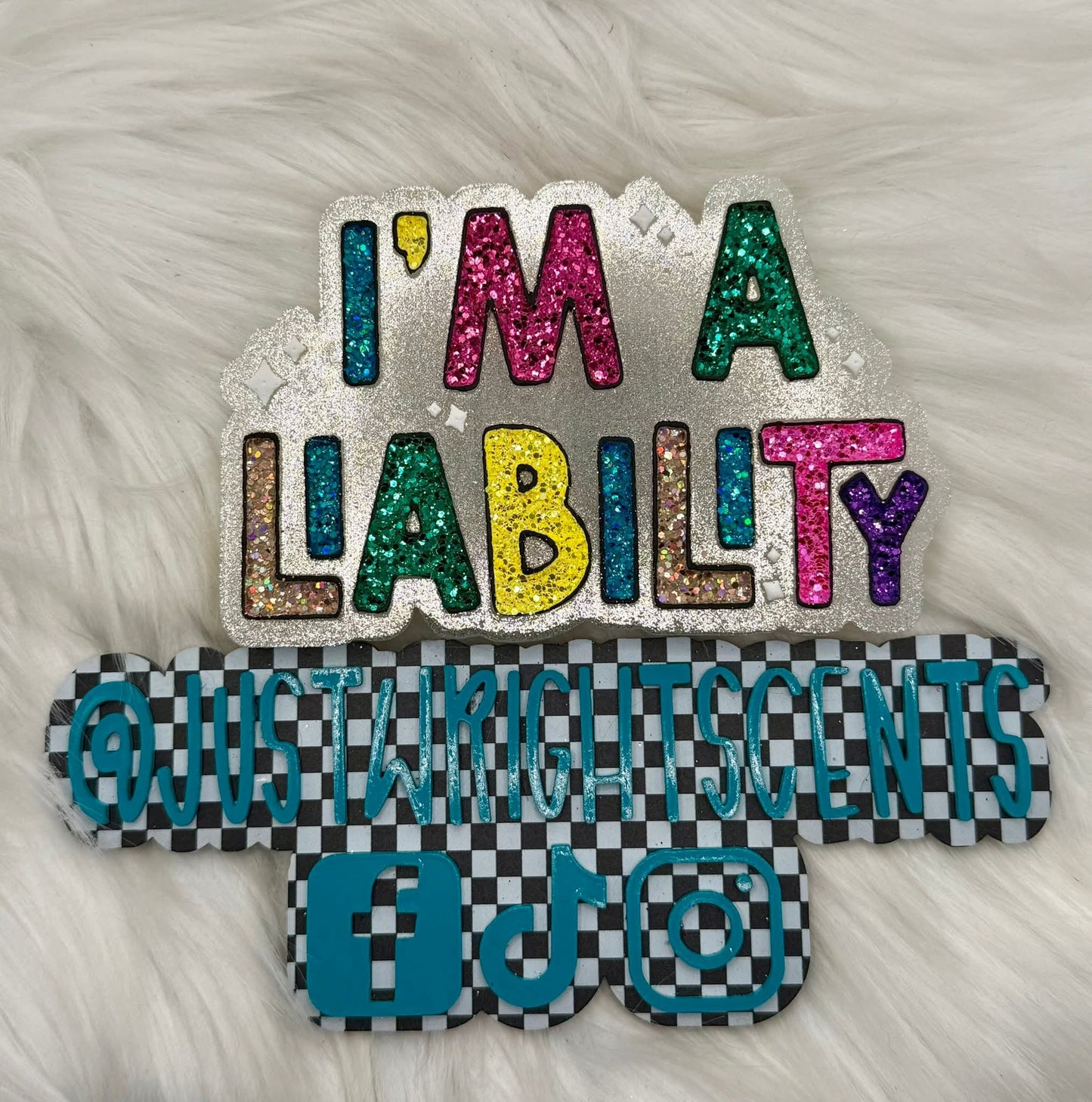 I'm A Liability Silicone Freshie Mold - Red River Mold Co