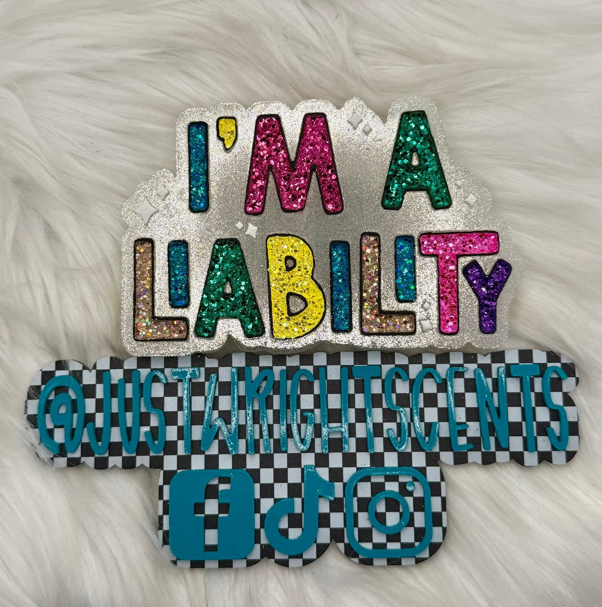 I'm A Liability Silicone Freshie Mold - Red River Mold Co