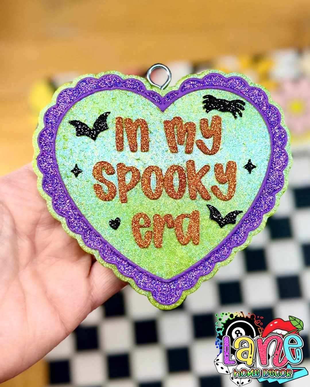 In my spooky era lace heart silicone freshie mold - Red River Mold Co