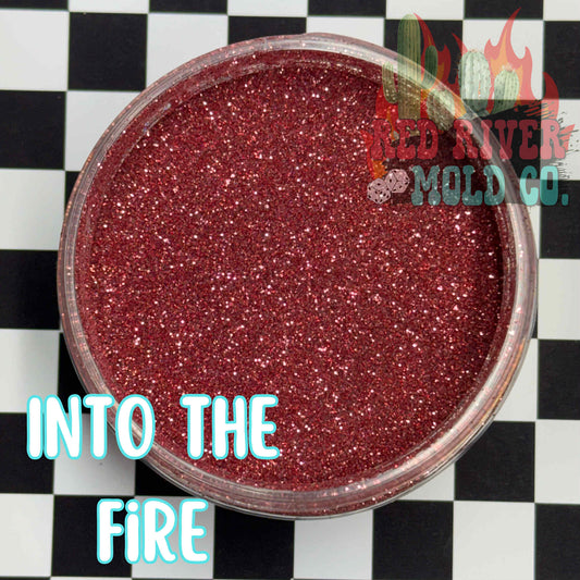 Into The Fire Premium Fine Glitter (1/128) Metallic - Red River Mold Co