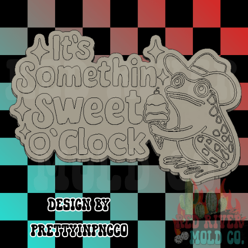 It's Somethin Sweet O'Clock Silicone Freshie Mold - Red River Mold Co