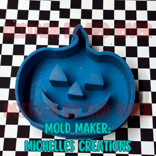 Jack-o-lantern Destash Silicone Freshie Mold - Red River Mold Co