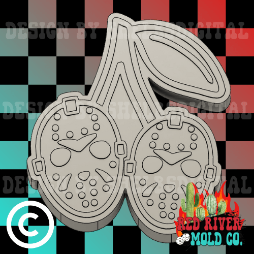 Jason Cherries Silicone Freshie Mold - Red River Mold Co