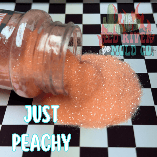 Just Peachy Premium Fine Glitter (1/128) Iridescent - Red River Mold Co