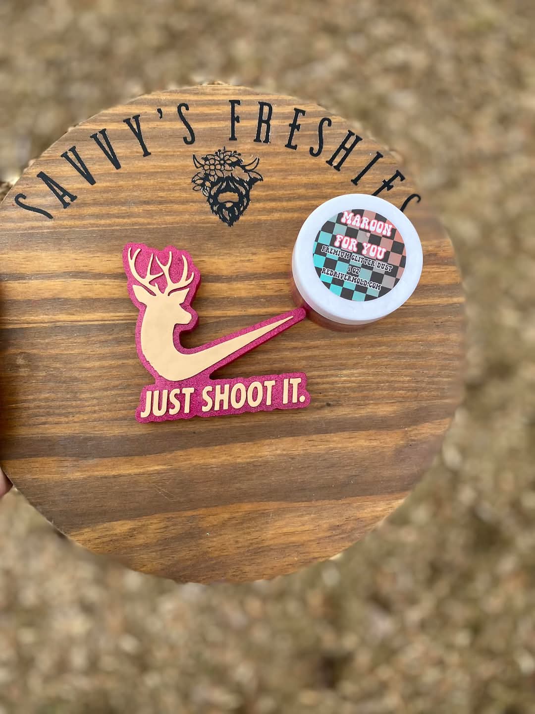 Just Shoot It Deer Silicone Freshie Mold - Red River Mold Co