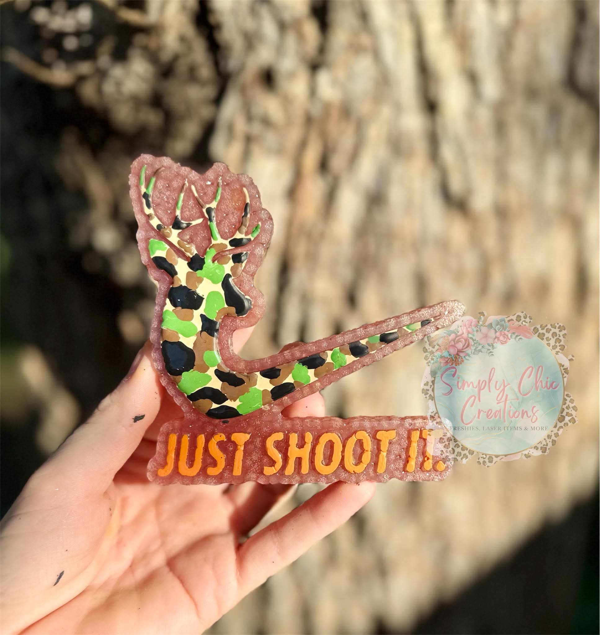 Just Shoot It Deer Silicone Freshie Mold - Red River Mold Co