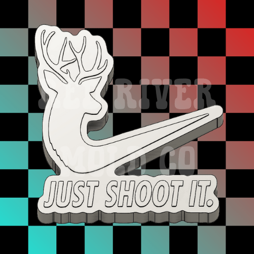 Just Shoot It Deer Silicone Freshie Mold - Red River Mold Co