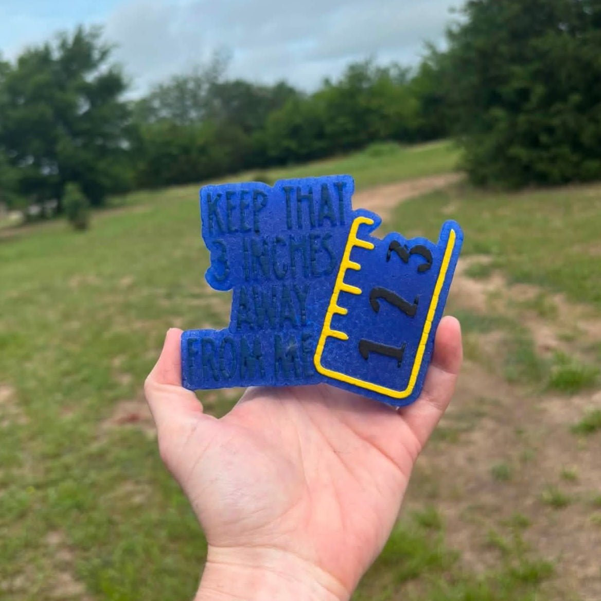 Keep that 3 inches away from me silicone freshie mold - Red River Mold Co