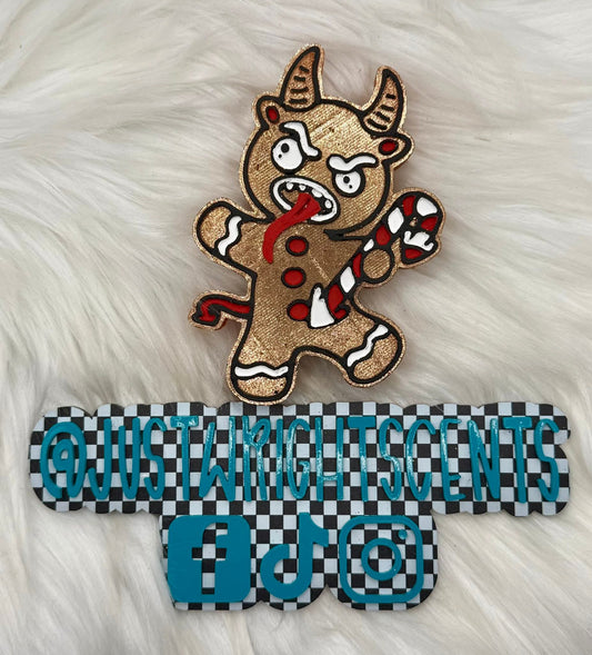 Krampus Gingerbread Silicone Freshie Mold (AGS Mold) - Red River Mold Co