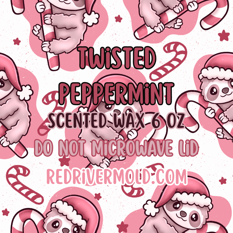 Twisted Peppermint Pre-Scented Wax 6oz