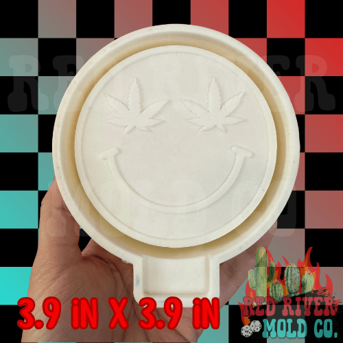 Leaf Eye Smiley Silicone Freshie Mold - Red River Mold Co