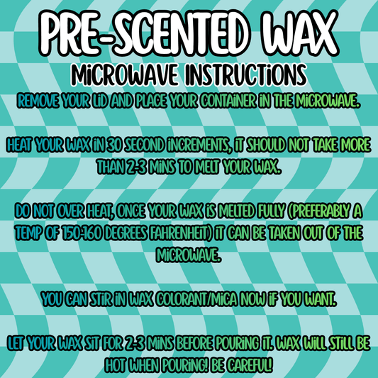 Leather & Lace Pre - Scented Wax 6oz - Red River Mold Co