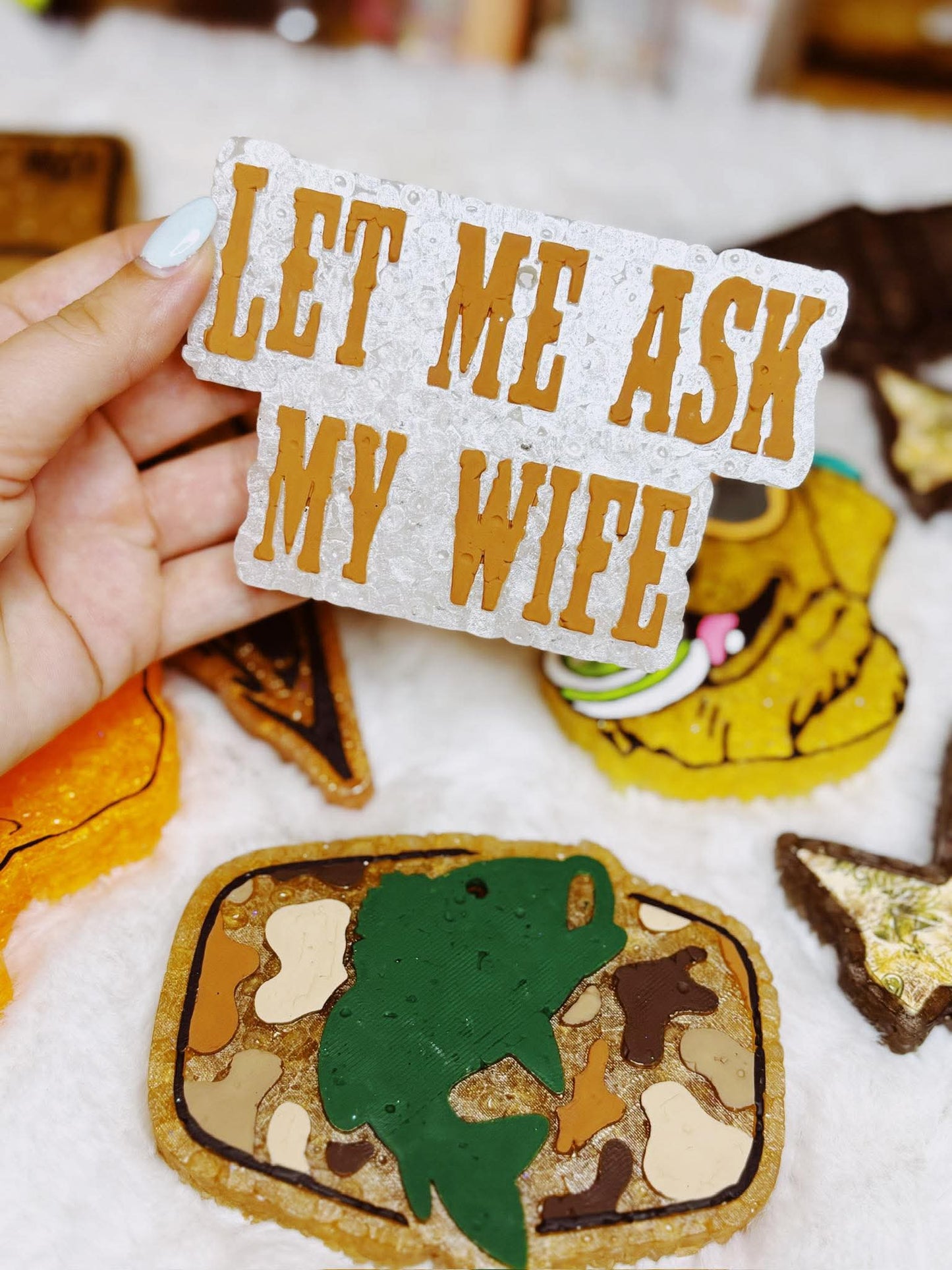 Let Me Ask My Wife Silicone Freshie Mold - Red River Mold Co
