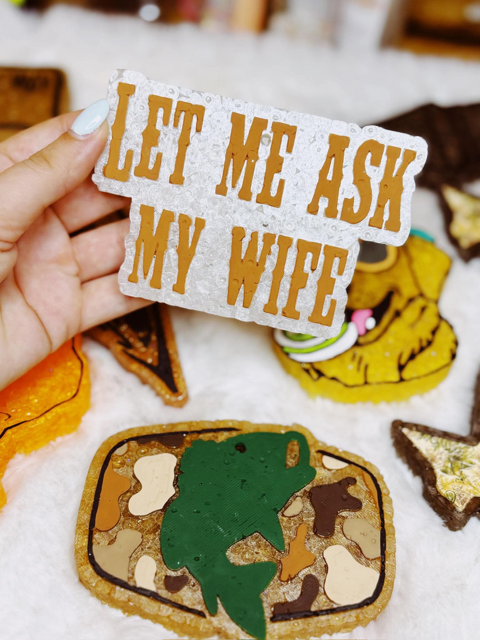 Let Me Ask My Wife Silicone Freshie Mold - Red River Mold Co