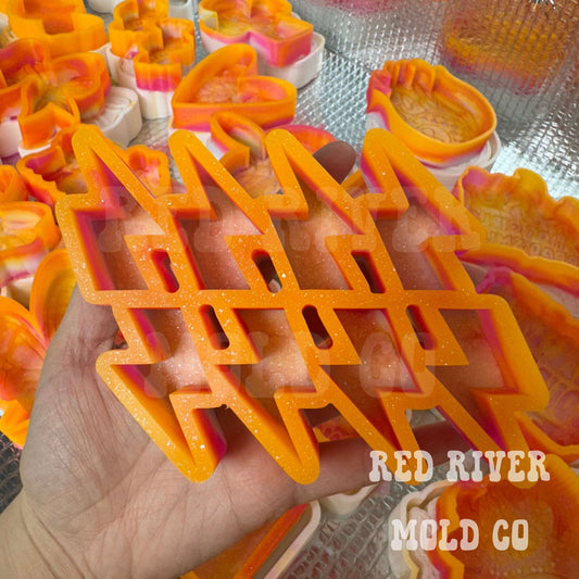 Lightning Bolt Silicone Freshie Vent/ wax melt Mold - Red River Mold Co