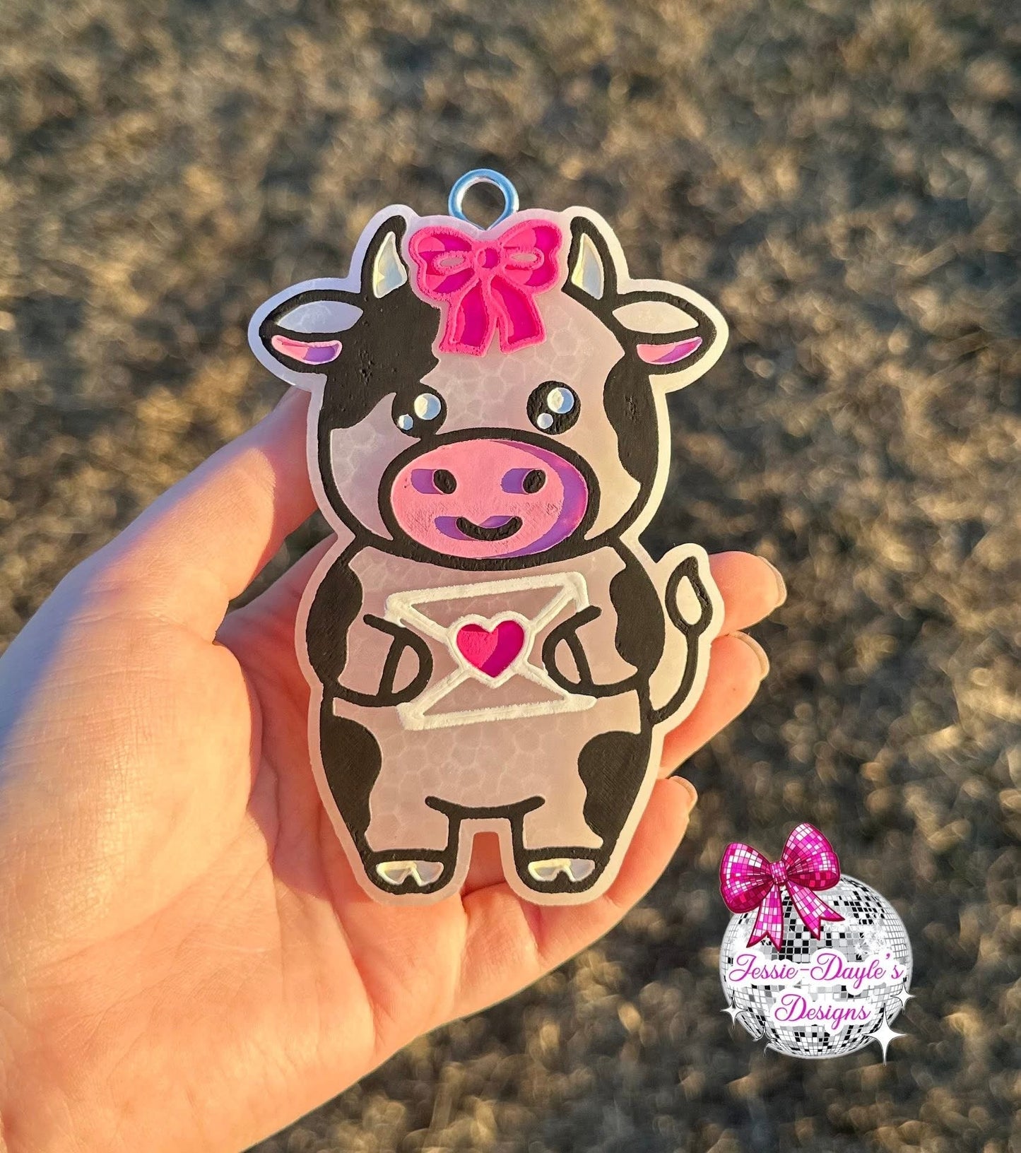 Love Letter Cow Silicone Freshie Mold - Red River Mold Co