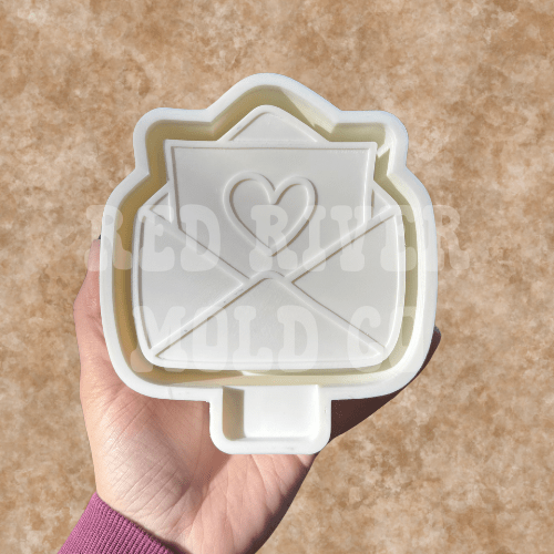 Love Letter Envelope Silicone Freshie Mold - Red River Mold Co