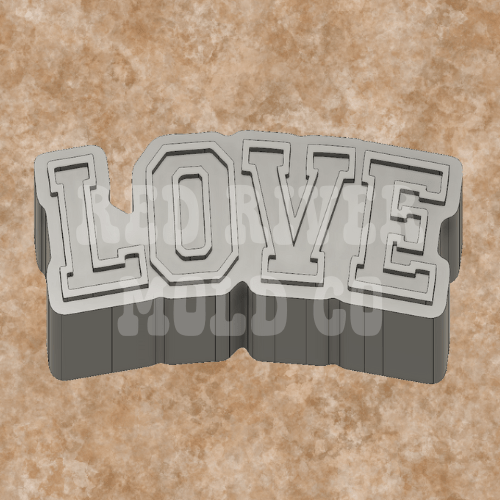 LOVE Silicone Freshie Mold - Red River Mold Co