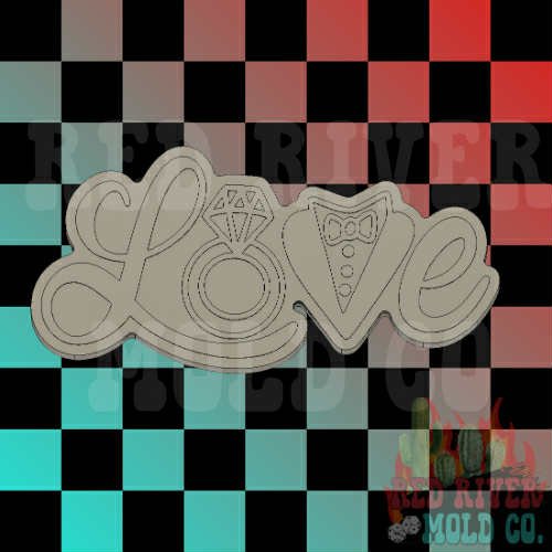 Love Wedding Silicone Freshie Mold - Red River Mold Co