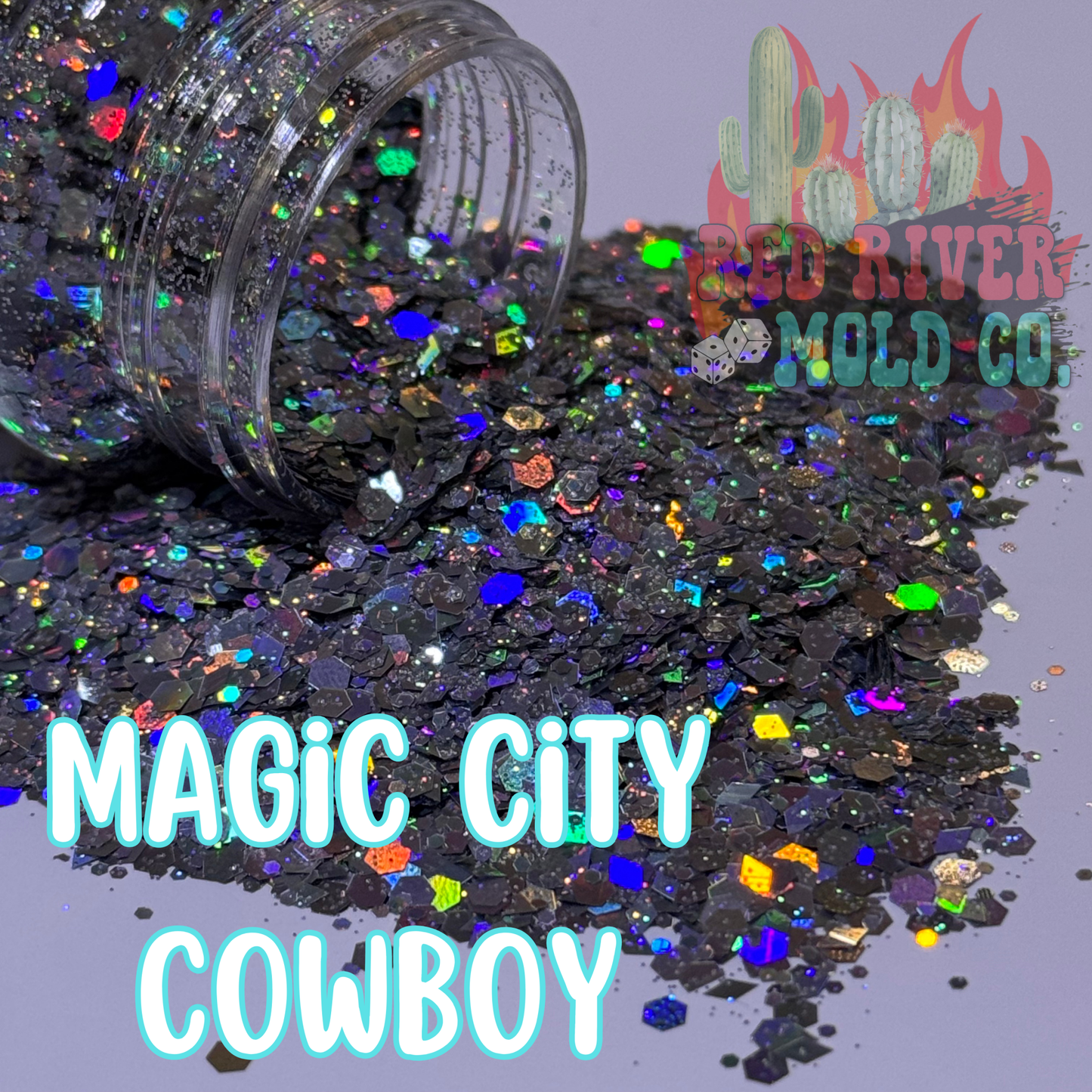 Magic City Cowboys Premium Chunky Glitter (Holographic) - Red River Mold Co