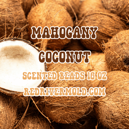 Mahogany Coconut Scented Aroma Beads 16 oz - Red River Mold Co
